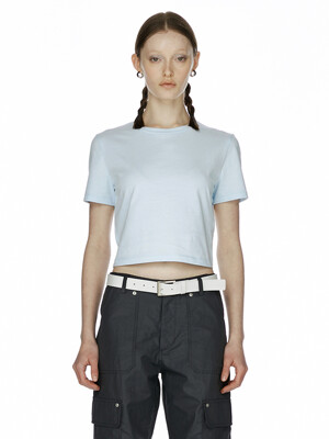 ESSENTIAL CROPPED T-SHIRT (4color)