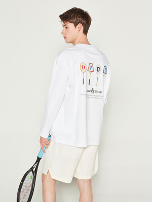 CLASSIC RACKET LONG TEE (WHITE)_MAN