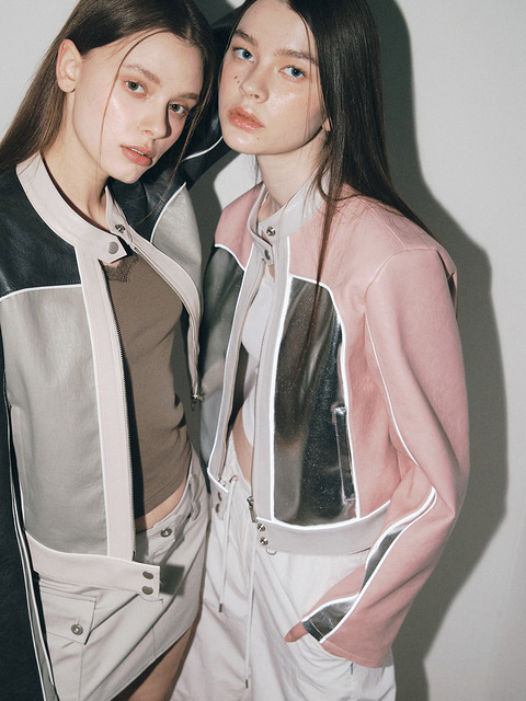 아우터,아우터 - 아수라 (ASURA) - MOTORCYCLE  JACKET (PINK)