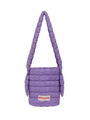 PUPPY quilted  BUCKET CROSS NUGGET - PURPLE