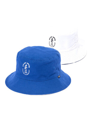 POLER REVERSIBLE CANVAS BUCKET HAT NAVY/WHITE