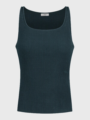 RACERBACK KNITTED TOP_TOPAZ BLUE