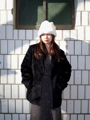 [단독]23 Winter_ Black Suri Alpaca Suit Blazer