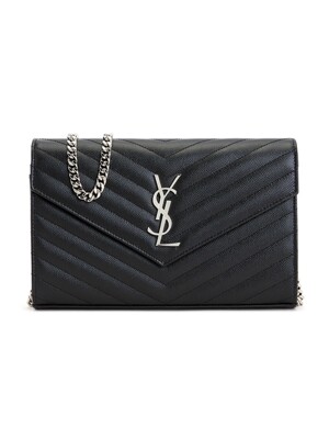 SAINT LAURENT PARIS 생로랑 모노그램 마틀라세 여성 체인 숄더백 377828 BOW02 1000