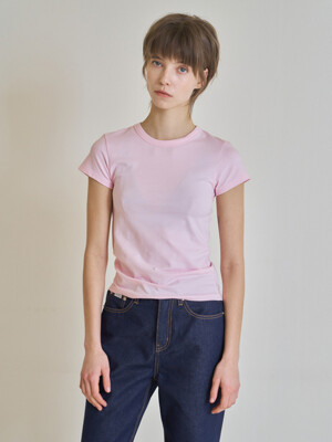 Round short sleeves (Pink)