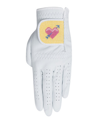 Heart Needlepoint Glove (Left)