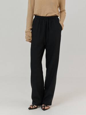 Linen resort pants (Black)