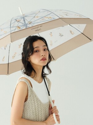 Wpc.우산 냥브렐라 고양이 튼튼한 투명우산 비닐 장우산 PT-OM05-001