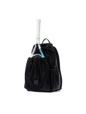 LOVEFORTY GLOSSY RACKET BACKPACK BLACK