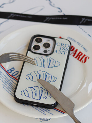 Croissant blue phone case