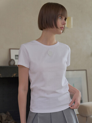 [ECO-FRIENDLY FABRIC] BASIC PATCH TEE_White