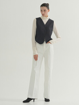 Classic Denim Trousers Ivory