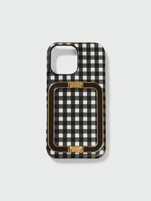 Phone Case Liney Black Check