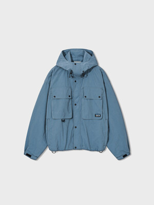 Explorer Pocket Hooded Jacket - Blue