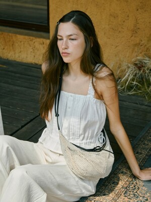airy net bag (shoulder) - natural (M)