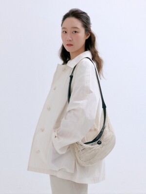 airy net bag (shoulder) - natural (M)