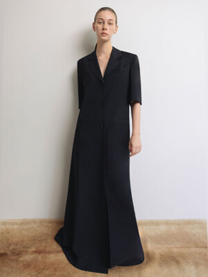 KENTER MAXI COAT DRESS (BLACK)