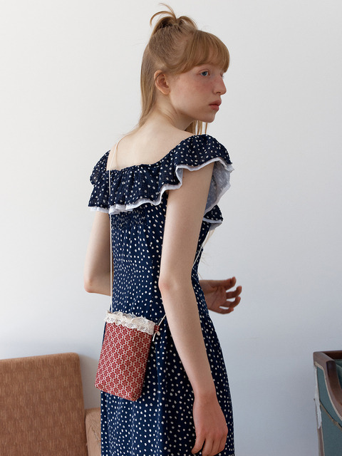 틸다마틸다]Dot Organza Balloon Skirt_black