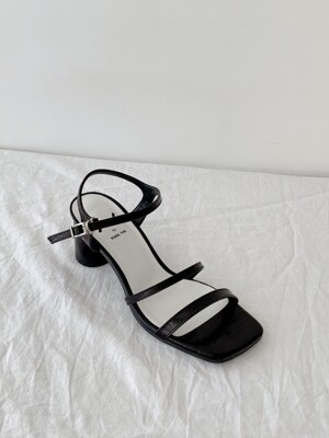 Meringue sandals 6cm / YY9S-S30 Metalic black