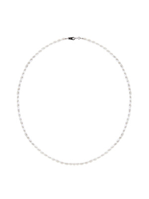 Mini Pearl Line Necklace-L