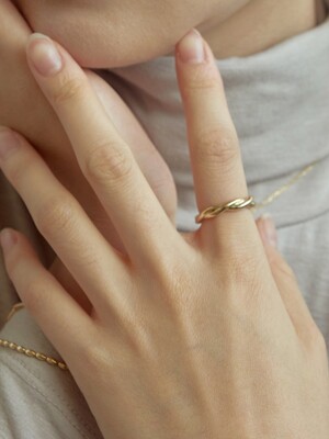 line wave ring-gold