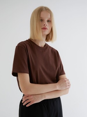 Double High Gauge Rouge Fit Short T-shirts[Brown]