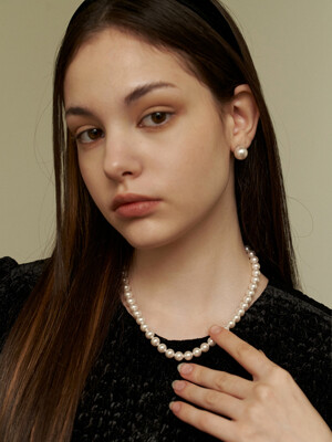 classic swarovski pearl necklace (8mm)