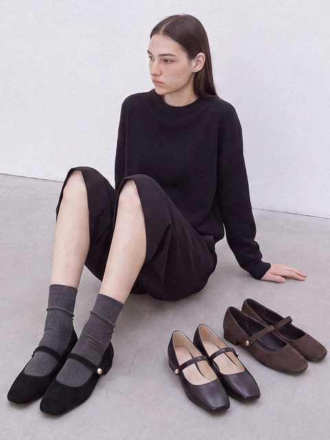 로우플로우 [단독]1589 Even MaryJane Flat-6color