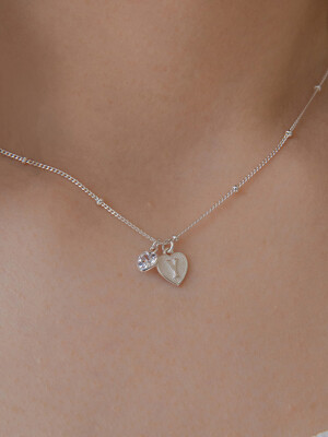 [Silver925]Y heart Necklace