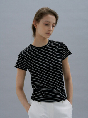 Berlin Striped T-Shirt [Black]