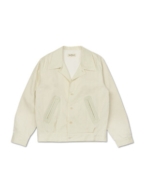 RETRO COTTON BLOUSON - IVORY