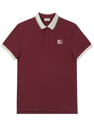 Textbook Pique Polo Men - Maroon