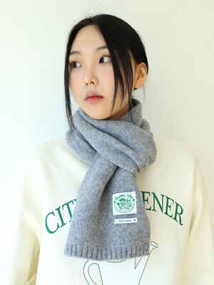 GARDEN CITY WOOL MUFFLER - GRAY 머플러 목도리