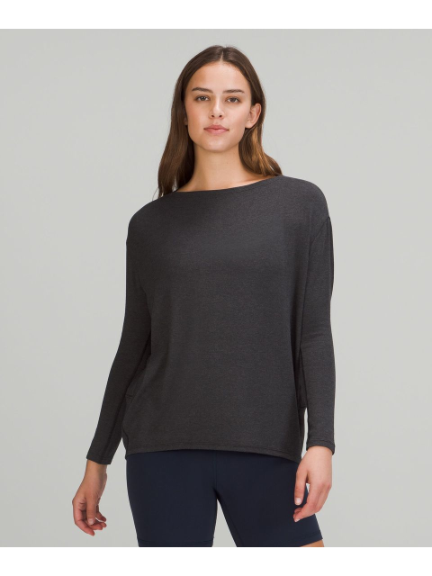 스포츠웨어 - 룰루레몬 (lululemon) - 백 인 액션 롱슬리브 *립(Rib) - HBLK