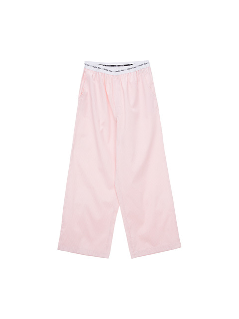 라운지웨어 - 마뗑킴 (Matin Kim) - COMFORT PAJAMA STRIPE PANTS IN SALMON