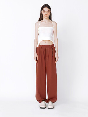 ACCESSORY JOGGER PANTS - BROWN