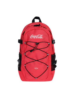 String coke logo back pack 레드