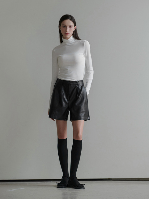 팬츠 - 판도라핏 (PANDORA.FIT) - Milan Leather Shorts