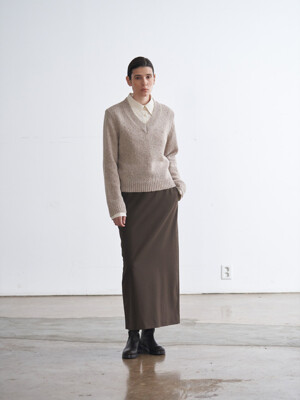 BLISS SKIRT (WOOD BROWN)