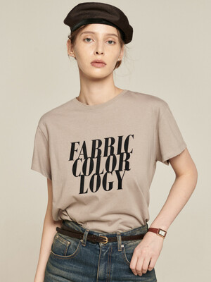 Fabric Logo Graphic T-Shirt_2color