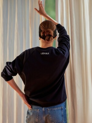 letoile back logo sweatshirt (navy)