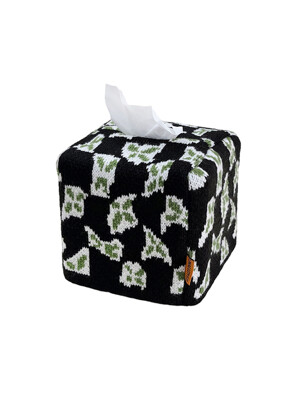 CLOVER CHECKERBOARD TISSUE COVER (S) / BLACK