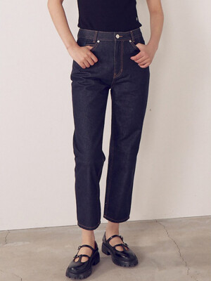 Signature Slim Beggy Fit Denim Pants  Navy (KE4121M51R)