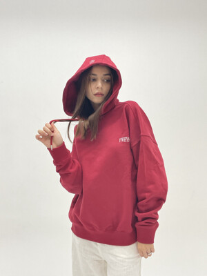 overfit hoodie_red