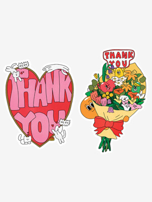 BFMA THANKS CARD 2TYPE (HEART/FLOWER)