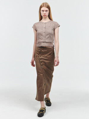 Umber Wrap Skirt