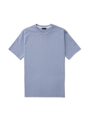 세미 오버핏 수피마 티셔츠 (블루)