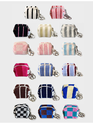 Mini Terry Pouch Keyring (17Colors)