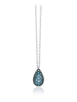 Sweet Drops Necklace _ light blue