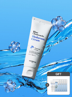 [쫀득물떡크림] 블루 캐모마일 히알루로닉 크림 70ml (블루 크림 30ml + 팩 5매 증정)